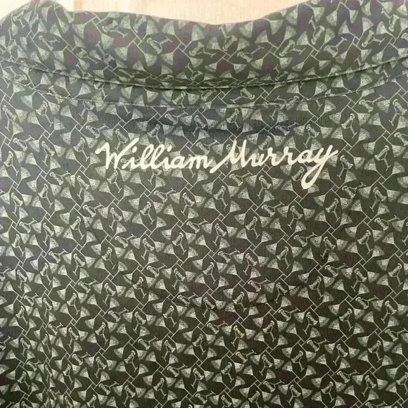 William Murray Green Martini Golfing All Over Performance Polo Size XL EUC - Picture 6 of 8